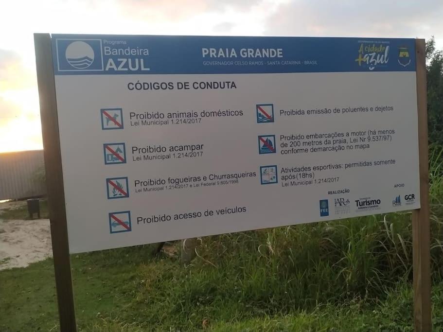 Apto 80M Da Praia Grande Vista Mar! Говернадор Селсо Рамос Екстериор снимка